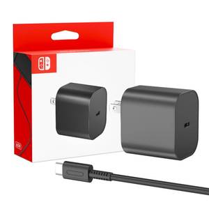 lot 6401 image: 10ft Charger for Nintendo Switch 2-20V 3A 60W AC Adapter Fast Charging with 10ft USB C Cable - Compatible with SwitchOLEDLiteSteam Deck - Support 4K TV Mode - Original Quality