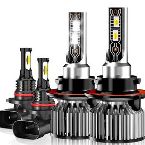 lot 6410 image: TXBILMOO Compatible for Ford F150 2004-2014, F250F350 2005-2020 Light Bulbs, HighLow Beam Fog Lights 6500K White Light Combo Kit, Plug-N-Play, 44000LM Powersports Bulbs, 4-Pack