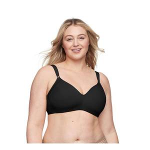 lot 6418 image: Warners Cloud 9 Super Soft Wireless Lift Comfort Bra RN2771A, Black, 36D