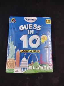 lot 6445 image: Skillmatics Guess in 10 American Cities Board Game 8-99 Years