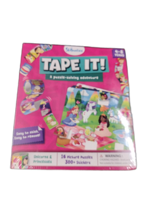 lot 6447 image: Tape It Puzzle-Solving Adventure 16 Picture Puzzles 300 Stickers