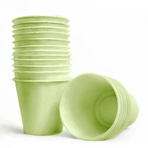 lot 6461 image: 18 Count Macaron Color Sturdy Waterproof Disposable Cups 310ML, Biodegradable Plant Fiber Tableware - Elegant Dinner Plates for Wedding, Birthday Party, Baby Shower, Holiday Feast & Celebration