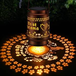 lot 6463 image: VIHOSE Mothers Day Gifts Solar Lanterns Outdoor Waterproof Mother and Child Garden Decor for Women Mom Grandma Hanging Solar LED Lights for Yard Patio Lawn