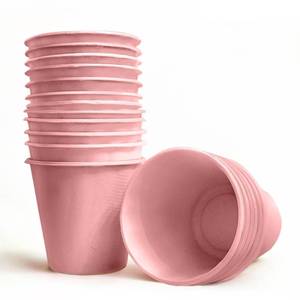 lot 6466 image: 18 Count Macaron Color Sturdy Waterproof Disposable Cups 310ML, Biodegradable Plant Fiber Tableware - Elegant Dinner Plates for Wedding, Birthday Party, Baby Shower, Holiday Feast & Celebration