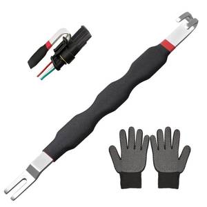 lot 6490 image: Yunvolx Electrical Disconnect Tool, Dual Head Automotive Electrical Terminal Connector Separator Removal Tool with Gloves, Fit for Car, Truck Wire Pin Removal Tool