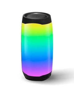 lot 9250 image: THROLX Portable Bluetooth Speaker with LED Color Changing Lights, Black