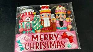 lot 10488 image: Merry Christmas wall art