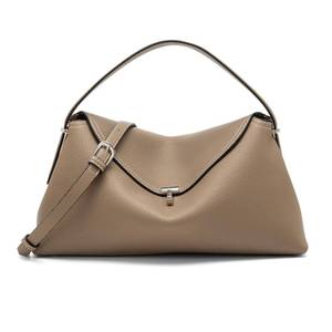 lot 11212 image: NGGU Grey Leather Crossbody Bag for Women, Multiple Compartments for Everyday & Travel