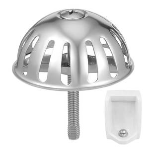 lot 12065 image: TOPPERFUN Stainless Steel Urinal Strainer 2.95X2.36X2.36In Urinal Drain Cover Stopper Anti-Splash Filter for Men S Bathroom Restroom Easy to Clean and Install