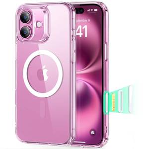 lot 12067 image: ESR for iPhone 16 Case, Camera Control Cover, Compatible with MagSafe, Shockproof Military-Grade Protection, Magnetic Phone Case for iPhone 16, Classic Hybrid Case, Clear