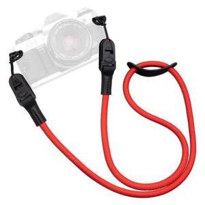 lot 12098 image: VKO Camera Strap Rope,Quick Release Vintage Cute QD Nylon Neck Shoulder Straps for Photographers Film DSLR-Red