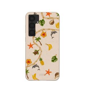 lot 12138 image: Pela  Phone Case Compatible with Samsung Galaxy S25 Plus  Food and Drink Collection  Supports Wireless Charging  Cute Eco Friendly  Seashell Island Charms