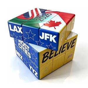 lot 12148 image: 2026 World Soccer Cup 3x3 Cube Puzzle