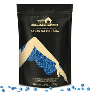 lot 14439 image: Lifestance 2.5lb Wax Beads Kit, Chamomile Hard Wax Beans For Hair Removal Brazilian Bikini Face, Painless Waxing for Fine Coarse Hair Women Men Large Refill for Wax Warmers at Home