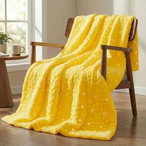 lot 14471 image: Horaldaily Spring Summer Throw Blanket, Yellow Daisy Soft Fuzzy Plush Faux Fur Cozy Blankets for Couch Sofa Bed Lounging, Ideal Gifts for Kids Adults Wife Self, 50x60