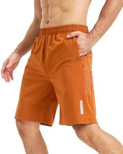 lot 20255 image: Apprivoise-moi Mens Athletic Shorts Quick Dry Workout 9 Lightweight Gym Sports Basketball Tennis Golf Running Jogging Hiking Linerless Orange Medium