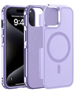 lot 20276 image: Ratcase Magnetic Case for iPhone 15,14 & 13 6.1,Compatible with MagsafeHeavy Duty ShockproofMilitary Grade Drop ProtectionNon-slip Rugged Durable 5-Layer Hard Bumper Phone Cover-Light Purple