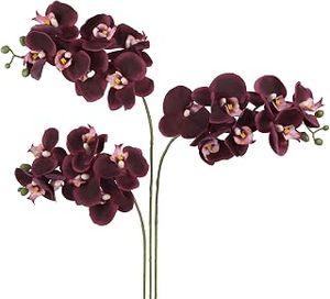 lot 2152 image: Burgundy Orchid Artificial Decoration  X00508MPBZ