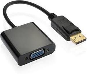 lot 4304 image: DisplayPort to VGA Adapter, DP to VGA Converter Display Port Male to VGA Female Converter Cable Adapter for Computer PC Desktop Laptop Projector