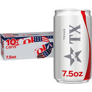 lot 5099 image: Diet Coke Mini 10-7.5 fl oz Cans 75 fl oz Box box of 10 cans