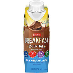 lot 11239 image: Nestl� HealthScience Breakfast Essentials With Fiber Rich Milk Chocolate 24x8 FL OZ