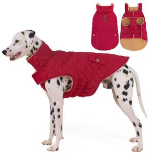 lot 2336 image: Vitiswap Dog Winter Coat, Warm Dog Jacket Windproof Waterproof Pet Cold Weather Coats for Small Dogs, Turtleneck Fleece Lined Dogs Clothes with Leash Hole, Rose Red Medium Pink not red