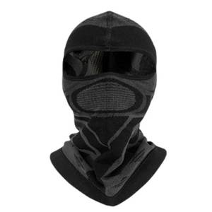 lot 2360 image: Motorcycle Balaclava Face Mask, Windproof Breathable Honeycomb Design, Full Face Coverage for Riding, Racing, Skiing, Black Gray