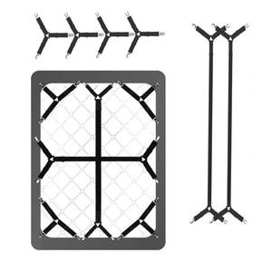 lot 2376 image: CXYNDFA 6-Pack Adjustable Sheet Straps, Fitted Sheet Holders�� Secure Your Bed Sheets Instantly These Heavy-Duty Sheet Clips Keep Fitted Sheets Tight on Mattresses Up to 21 Inches Deep for a Neat,