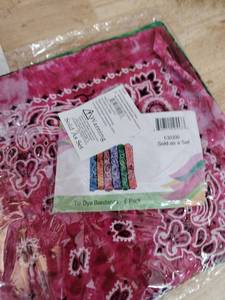 lot 2392 image: Tie-dye bandanas six pack