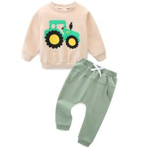 lot 4346 image: JingleBaBa Infant Boys Outfits Fall Winter Long Sleeve Sweatshirt Casual Pants Set Baby Boy Clothes 6-12 Months