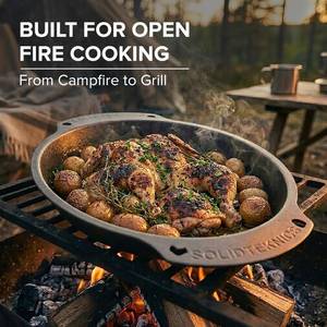 lot 4360 image: SOLIDTEKNICS AUS-ION Lightning Lightning Oven to Table Skillet - 10 Inch - Black