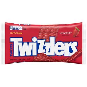 lot 4456 image: Twizzlers Strawberry Flavored Licorice Twists, Low Fat Candy - 16oz