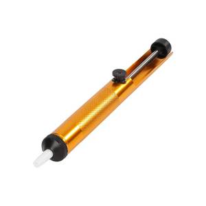 lot 6081 image: NORYEEBRAN Solder Sucker Desoldering Pump Soldering Iron Auxiliary Tool Manual Desoldering Suction Pump Vacuum Pump Solder Removal Tool Gold