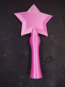 lot 6112 image: Pink Star-Top Magic Wand Toy with Handle Baby Pink X00516OFEB