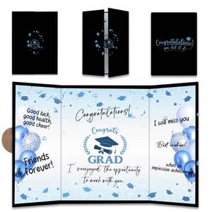 lot 6119 image: Graduation Guest Book For Graduate Class of 2026 - 18x16 Blue Balloon Graduation Signature Book Alternative - Grad Signature Board Sign, High School College Grad Party Decor & Supplies - A02