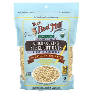 lot 9295 image: ORGANIC 100% WHOLE GRAIN QUICK COOKING STEEL CUT OATS