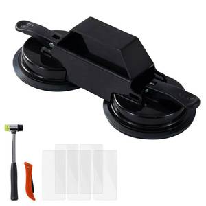 lot 9304 image: Floor Gap Fixer Tool, Heavy Duty Suction Cup with 45° Double Sided Striking Surface, Floor Repair Tool with Sticky Pads & Hammer for Wood, Vinyl, Laminate Planks Fixing