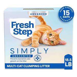lot 19043 image: Fresh Step Advanced Clumping Cat Litter 15 lb