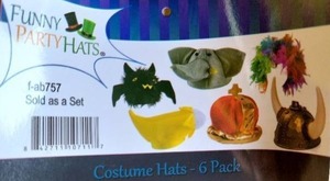 lot 19060 image: NJ Enterprise Group 6 Pc Dress Up Hats