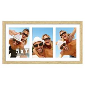 lot 20027 image: DUENPY 8x16 Collage Picture Frame, Made of Natural Solid Wooden Picture Frames, Displays 3 Picture Frames 5x7, or 8x16 (Without Mat) Wall Decor, Wall Hanging, Solid Color.