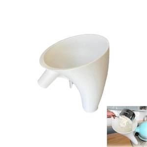 lot 20493 image: Pouring Shield for Kitchen Aid Mixer �� Mess-Free Flour & Ingredient Funnel Attachment  Snap-On Design for Artisan KSM150 4.5-5 Qt Tilt-Head Stand Mixers  Splash Guard  Pour Spout in One  White