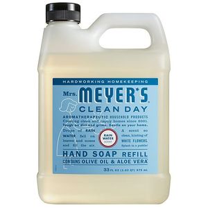 lot 20500 image: Mrs. Meyer s Clean Day Hand Soap Refill  Rain Water Scent  33 Fl Oz