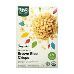 lot 2407 image: Organic Brown Rice Crisps Cereal Gluten Free 365 Brand