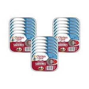 lot 4444 image: Chicken of the Sea Sardines 18-3.75 oz Cans