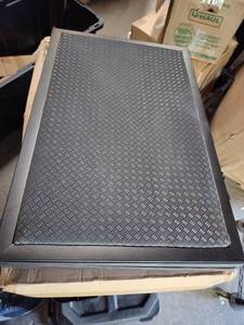 lot 1612 image: Foldable small black table