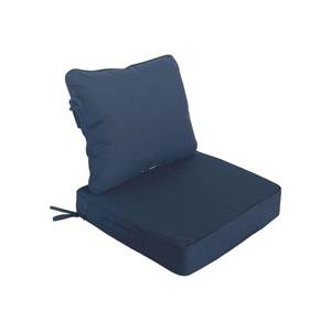 lot 1631 image: COZYVIDA 19x19 Outdoor Universal Cushion Set of 1, Patio Cushions with Handles & Ties, Water-Proof Stain-Resistant UV-Resistant 1000 Hrs,High Resilience Foam with YKK Zippers,Navy Blue-TPU