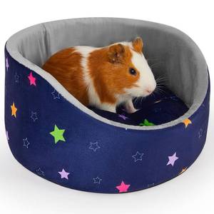 lot 2058 image: Glittme Soft Rabbit & Guinea Pig Bed - Thick Removable Mat, Machine Washable, Cozy Cuddler Cup Bed for Guinea Pig, Rabbit, Ferret