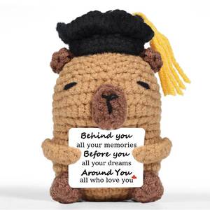 lot 2067 image: AICase 2026 Graduation Gifts,Capy Positive Crochet Animals Birthday Fathers Day Teacher Appreciation Gifts Emotional Support Nuggets Unique Small Handmade Women Men Friends Dad