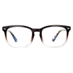 lot 2104 image: MAXJULI Blue Light Blocking Glasses,Computer ReadingGamingTVPhones Glasses for Women Men(Brown-Translucent)