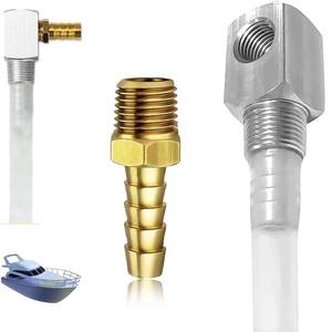 lot 4027 image: 12 Marine Fuel Tank Pickup Tube with Strainer, Fit Standard Universal Boat Fuel Gas Tank Replaces Part 7-0948, Polyethylene Fuel Withdrawal Tube with Brass Barb Connector